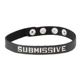 Wordband Collar - SUBMISSIVE Collars and Leads